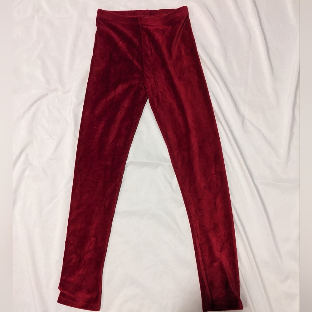 EUC size 12 Gymboree red leggings